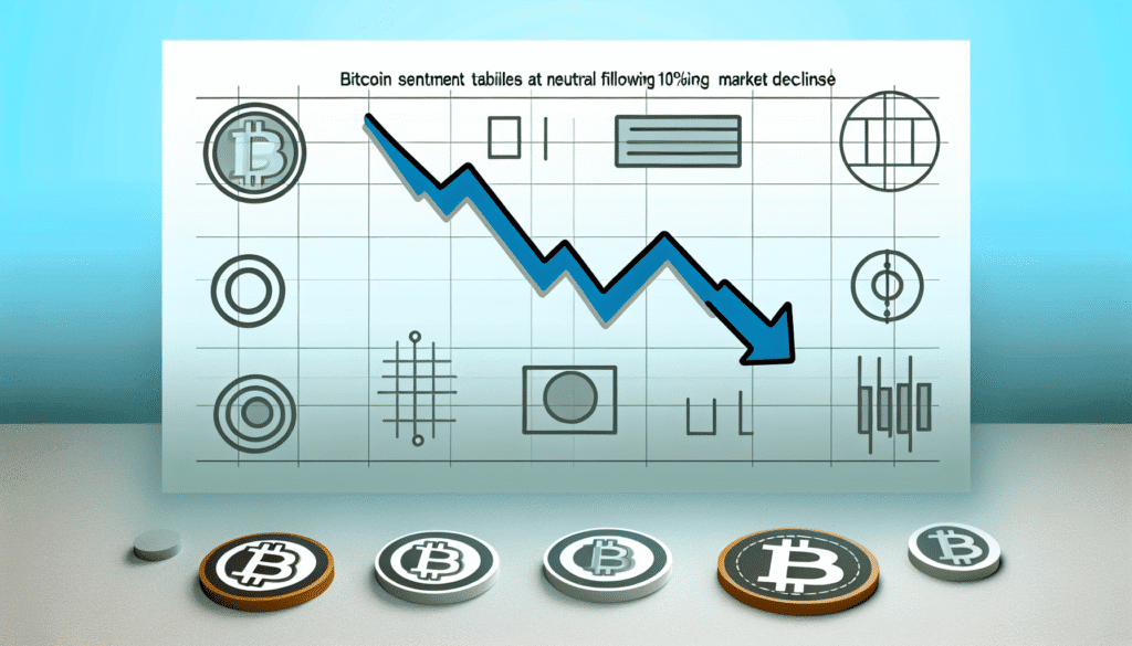 Bitcoin Sentiment Stabilizes at Neutral Following 10% Market Decline
