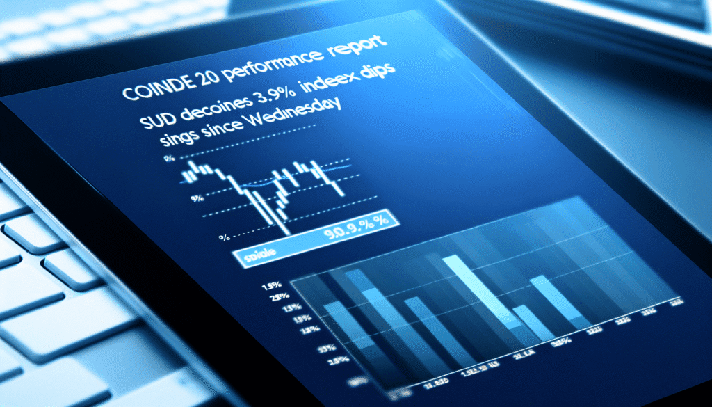 CoinDesk 20 Performance Report: SUI Declines 3.9%, Index Dips Since Wednesday