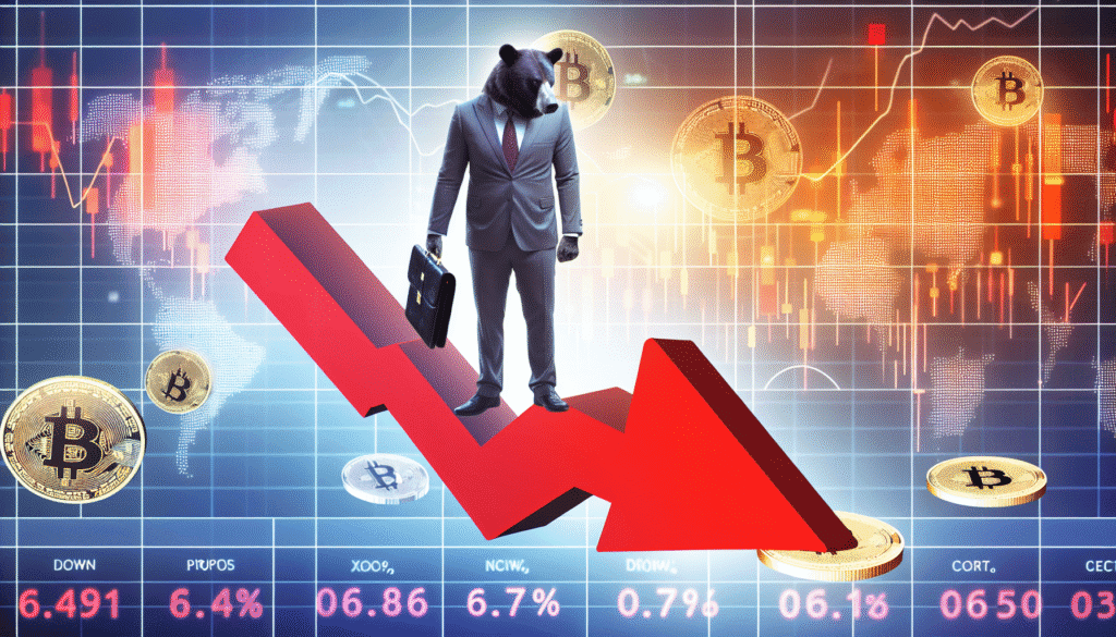 Crypto Markets Shift to Bearish Trend as Bitcoin Drops 7%