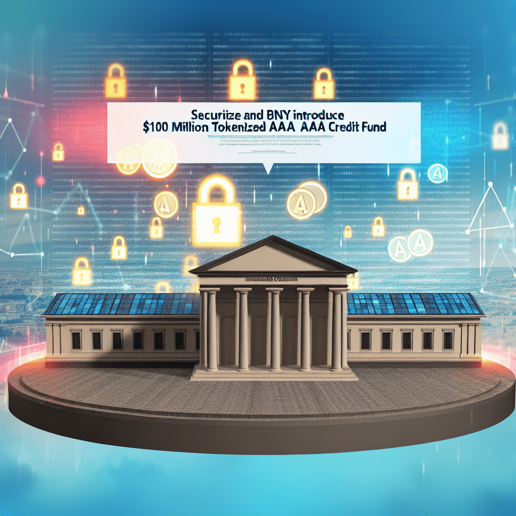 Securitize and BNY to introduce $100 million tokenized AAA credit fund. 1761778664
