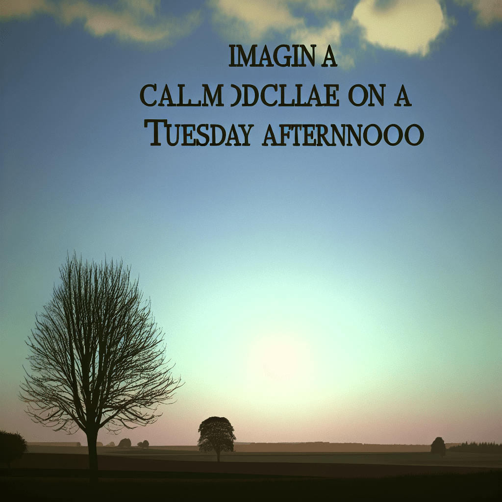 Calm Decline on Tuesday Afternoon Calm Decline on Tuesday Afternoon