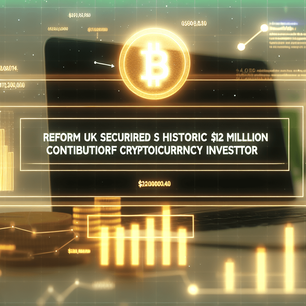 Reform UK Secures Historic $12 Million Contribution from Cryptocurrency Investor 1764853468