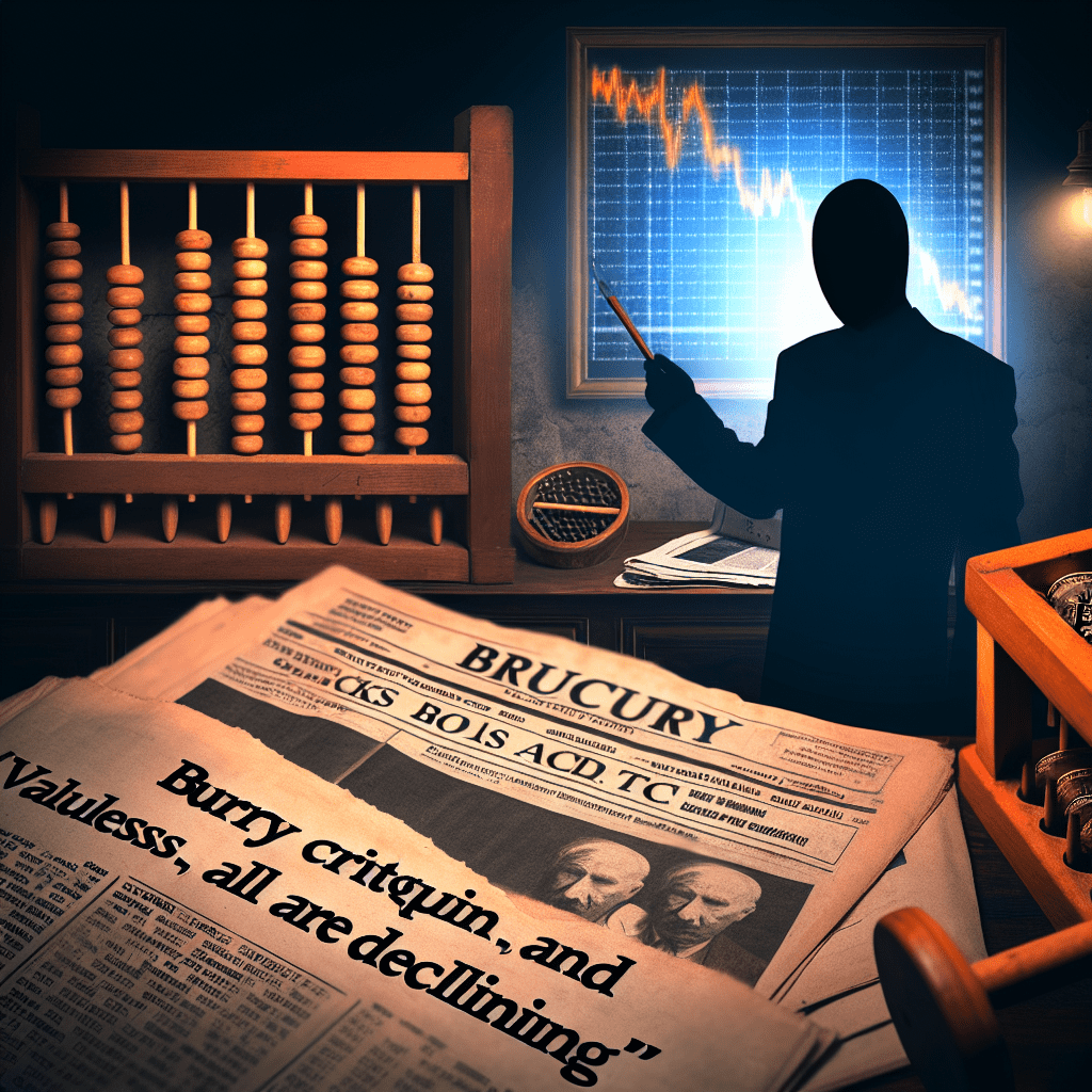 Burry Critiques Bitcoin and Stocks: “Valueless, all are declining” Burry Critiques Bitcoin and Stocks: "Valueless, all are declining"