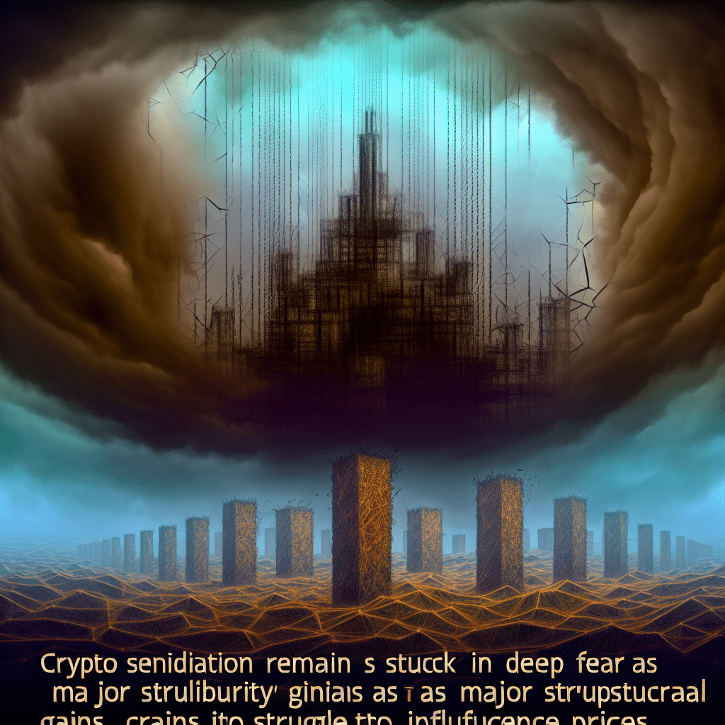 Crypto sentiment remains stuck in deep fear as major structural gains in the industry struggle to influence prices. Crypto sentiment remains stuck in deep fear as major structural gains in the industry struggle to influence prices.