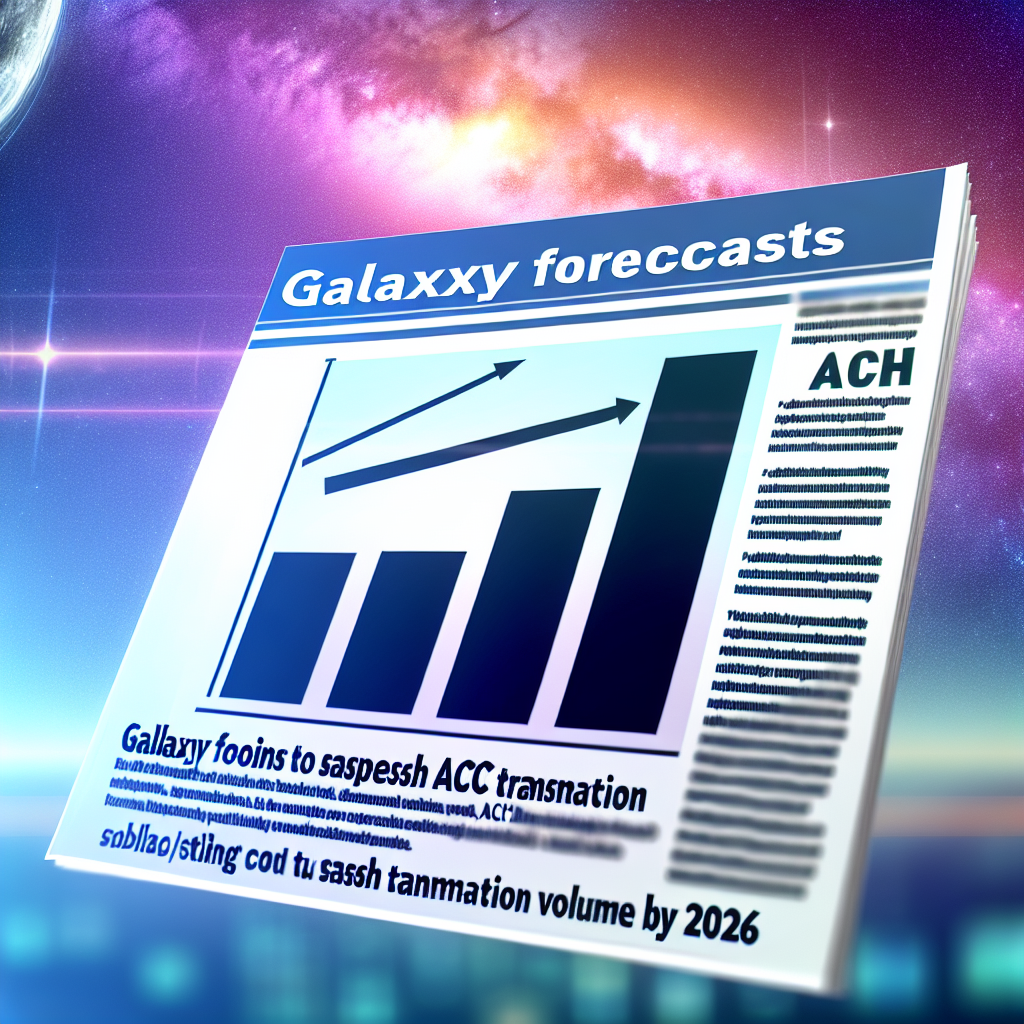 Galaxy Forecasts Stablecoins to Surpass ACH Transaction Volume by 2026 Galaxy Forecasts Stablecoins to Surpass ACH Transaction Volume by 2026