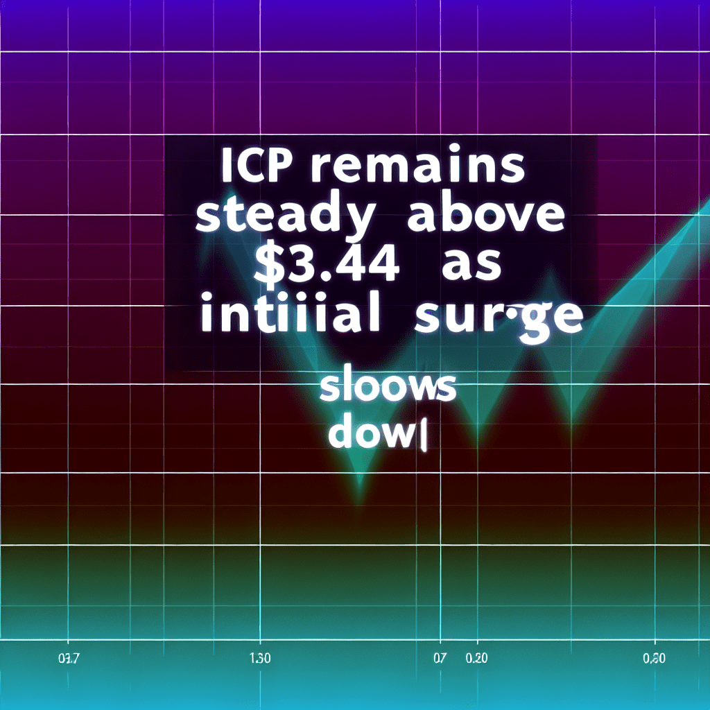 ICP Remains Steady Above $3.40 as Initial Surge Slows Down ICP Remains Steady Above $3.40 as Initial Surge Slows Down