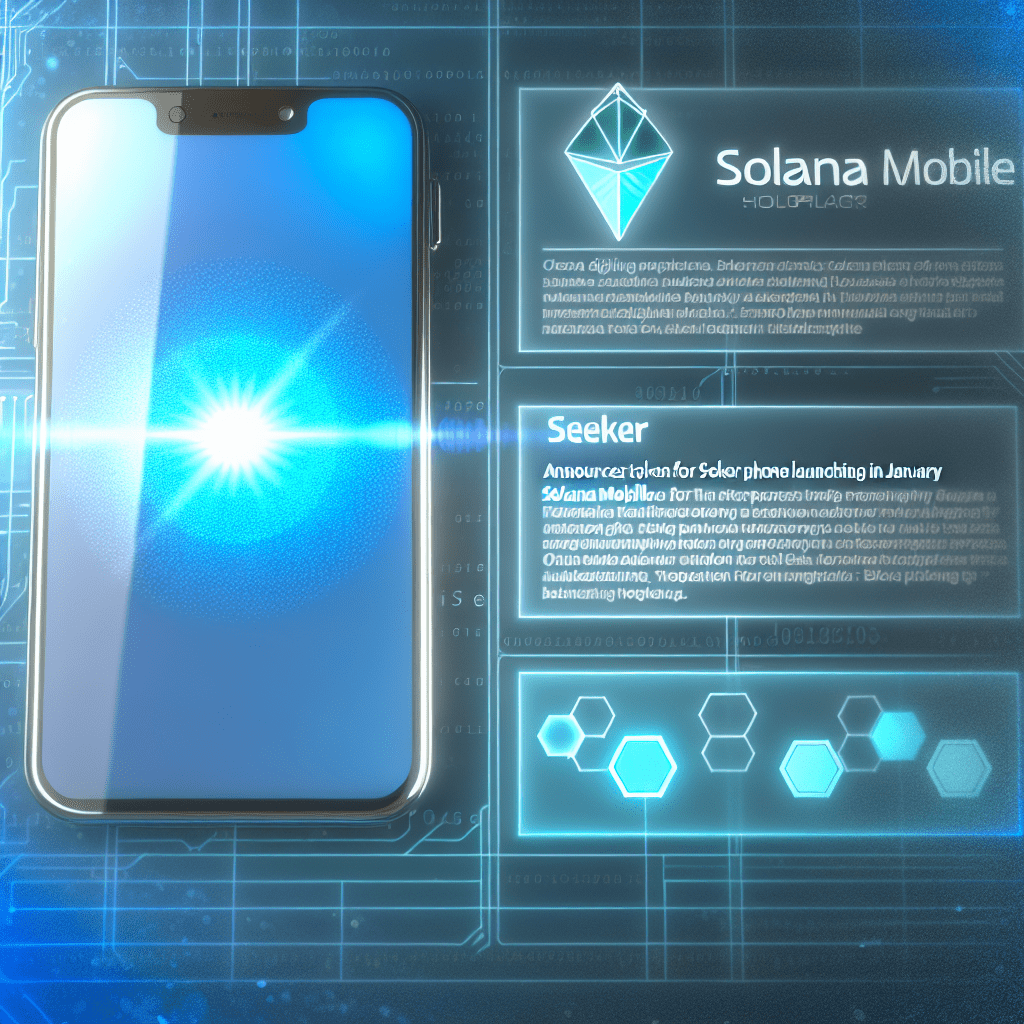 Solana Mobile Announces Token for Seeker Phone Launching in January Solana Mobile Announces Token for Seeker Phone Launching in January